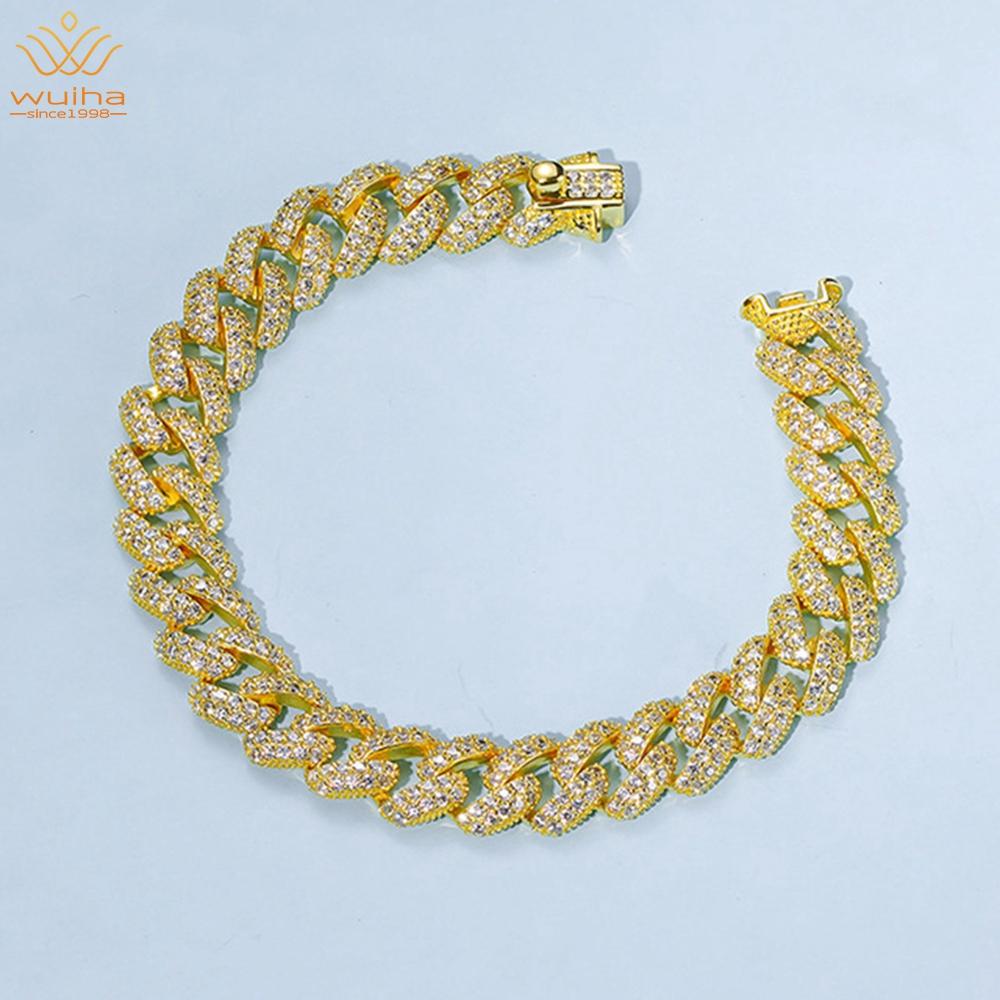 Bangle WUIHA Solid 925 Sterling Silver Created Moissanite 1619CM Hip Hop Rock Gold Bracelets for Men Women Fine Jewelry Drop shipping
Bangle WUIHA Solid 925 Sterling Silver Created Moissanite 1619CM Hip Hop Rock Gold Bracelets for Men Women Fine Jewelry Drop shipping