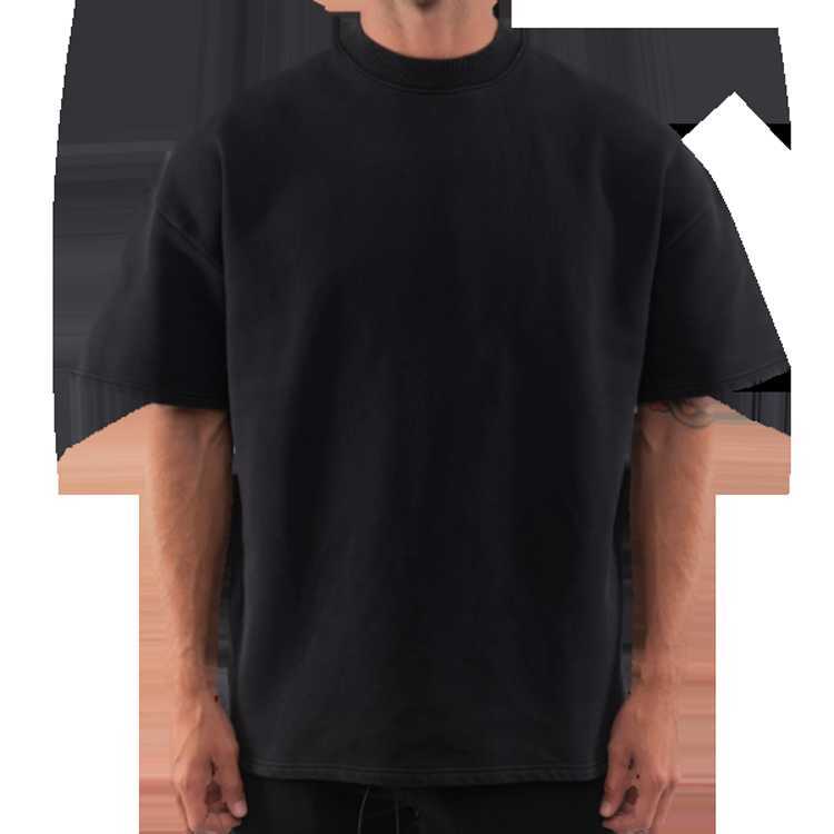 2023 Men t Shirt Short Sleeve Rhude High Quality Tess Offdesigner Casual Fashion 240 Gsm Drop Shoulder Heavyweight Tshirt Luxury Blank Heavy Cotton Custom Streetwea