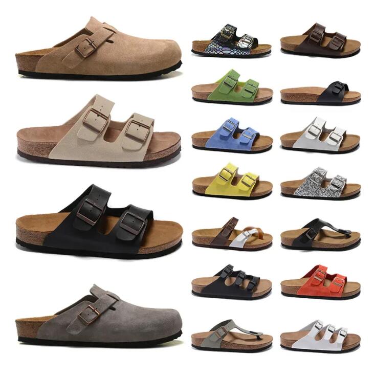 Boston Cork Sandals Flip Flops Designer Clogs Arizona Slippers New Summer Beach Leather Casual Buckle Sandal Women Men Slip on Slides Size 34-45, Color 37
Boston Cork Sandals Flip Flops Designer Clogs Arizona Slippers New Summer Beach Leather Casual Buckle Sandal Women Men Slip on Slides Size 34-45, Color 37