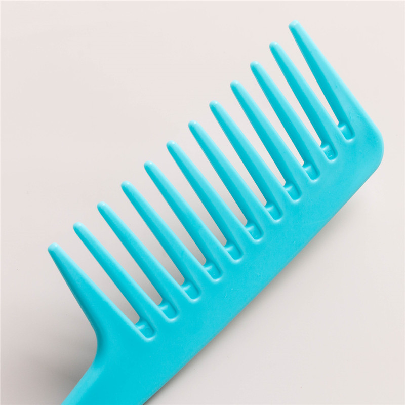 New Wide Tooth Curved Hook Comb Plastic Large Tooth Comb Can Hook Large Wave Curling Hair Perm Comb Peine De Gancho Curvo De Dientes Anchos Gebogener 