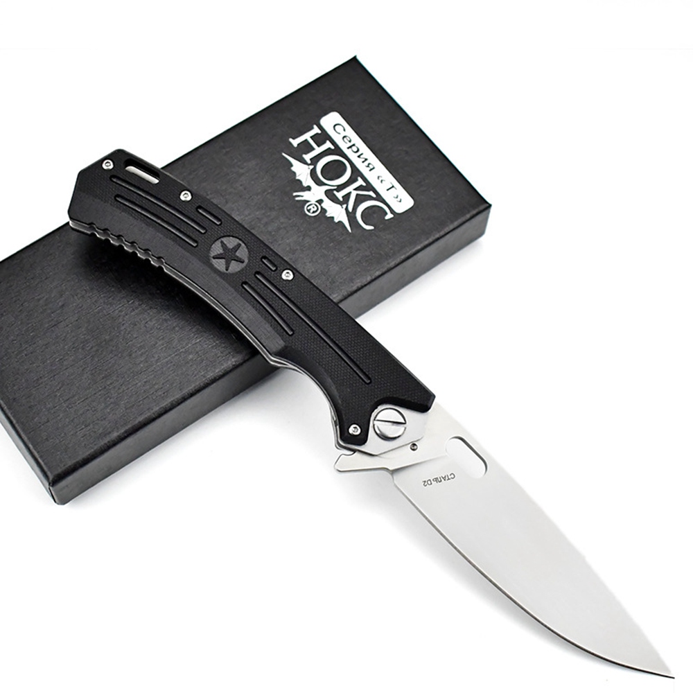 HOKC TL107 Russian Tactical Folding Knife Camp Hunting D2 Sharp Blade G10 Handle Outdoor Utility Tools 163
HOKC TL107 Russian Tactical Folding Knife Camp Hunting D2 Sharp Blade G10 Handle Outdoor Utility Tools 163