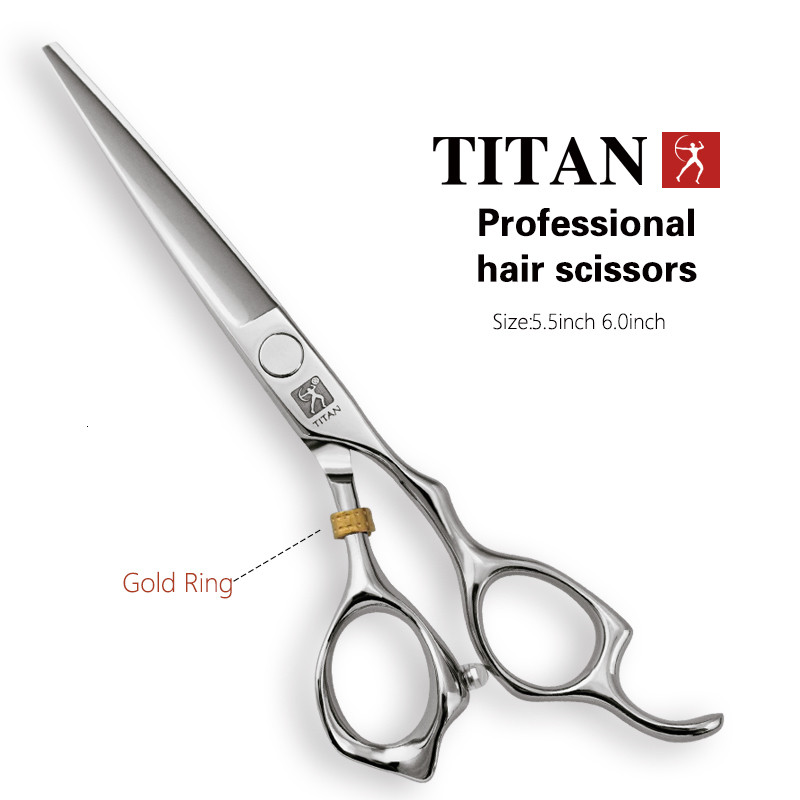 Hair Scissors TITAN barber shears salon scissors barber hair cutting 440c hairdressing sets scissors 230519