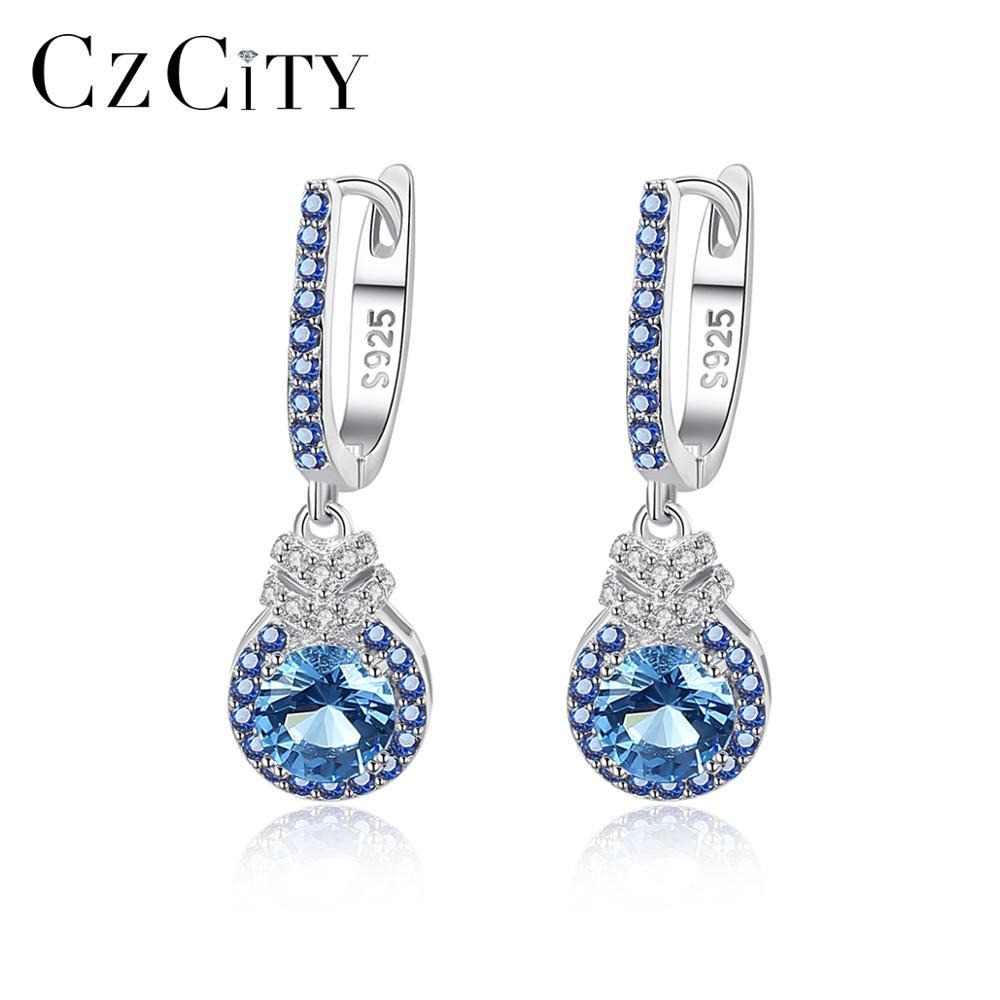 Huggie CZCITY Small Blue Hoop Earrings for Women Dating Party 100% 925 Sterling Silver Drop Water Shape Earring Jewelry Gifts SE0226
Huggie CZCITY Small Blue Hoop Earrings for Women Dating Party 100% 925 Sterling Silver Drop Water Shape Earring Jewelry Gifts SE0226