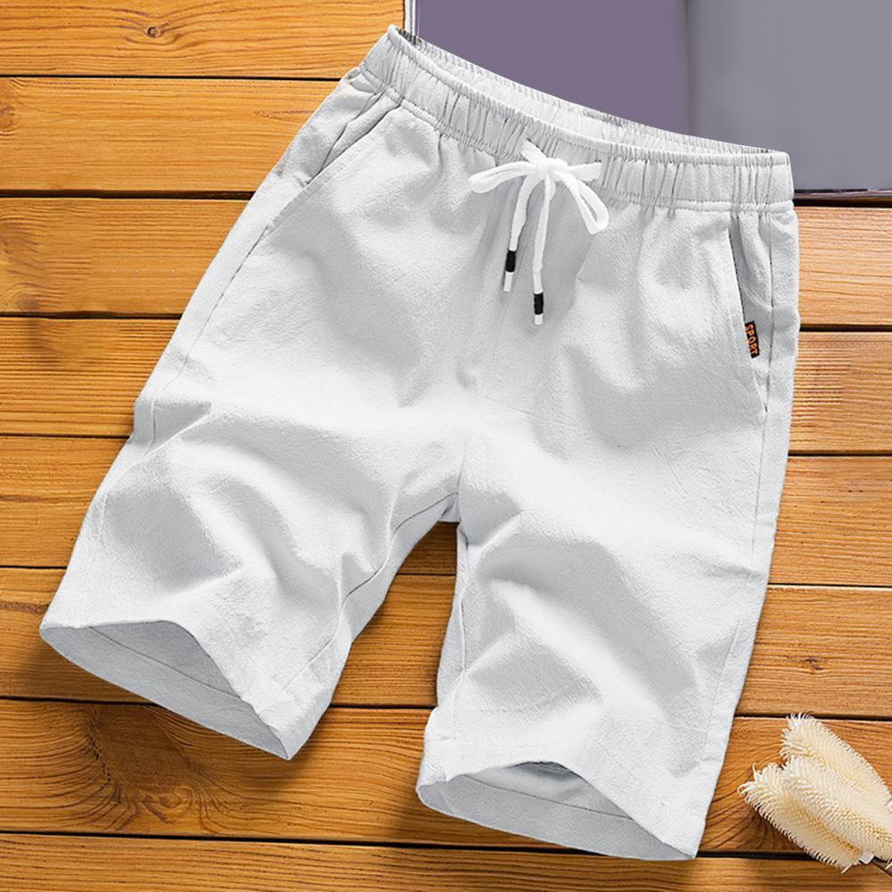 Mens Shorts Trendy Men Summer MidWaist Thin Elastic Waist Knee Length Pants Short Ice Silk 230519