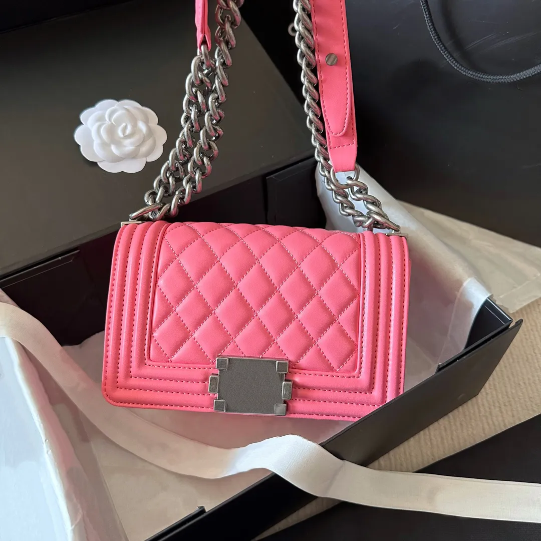 Quilted Shoulder Crossbody Bag - Sier/Gold Hardware Chain 2024 Edition