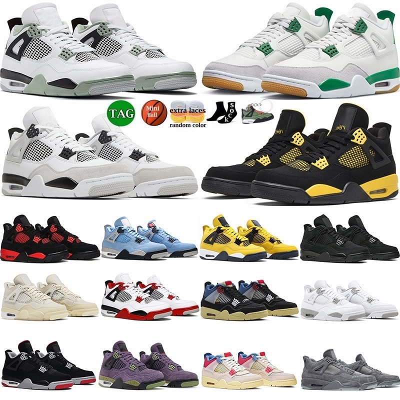 Jumpman 4 Basketball Shoes 4s Ping Green Black Cat 2023 Thunder Undefeated Midnight Navy Seafoam Fire Red Men Women J4 Sneaker 36-47 Trainers Retroes, 45
Jumpman 4 Basketball Shoes 4s Ping Green Black Cat 2023 Thunder Undefeated Midnight Navy Seafoam Fire Red Men Women J4 Sneaker 36-47 Trainers Retroes, 45