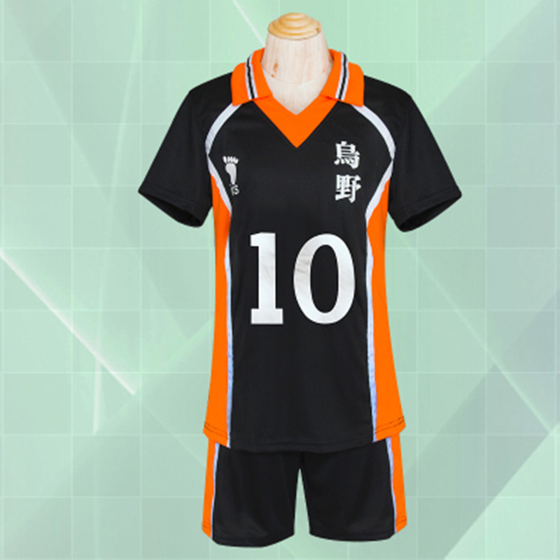 Outdoor T-Shirts 9 Styles Haikyuu Cosplay Costume Karasuno High School Volleyball Club Hinata Shyouyou Sportswear Jerseys Uniform 230520