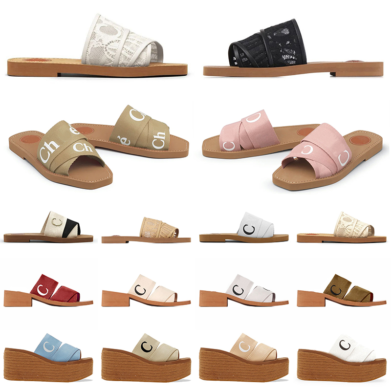 Designer Sandals Slippers Summer Rubber Slides Beach WOODY FLAT MULE Linen White Black Slide Fashion Scuffs Slippers Indoor Canvas dhgate Platform Chloee Shoes
Designer Sandals Slippers Summer Rubber Slides Beach WOODY FLAT MULE Linen White Black Slide Fashion Scuffs Slippers Indoor Canvas dhgate Platform Chloee Shoes