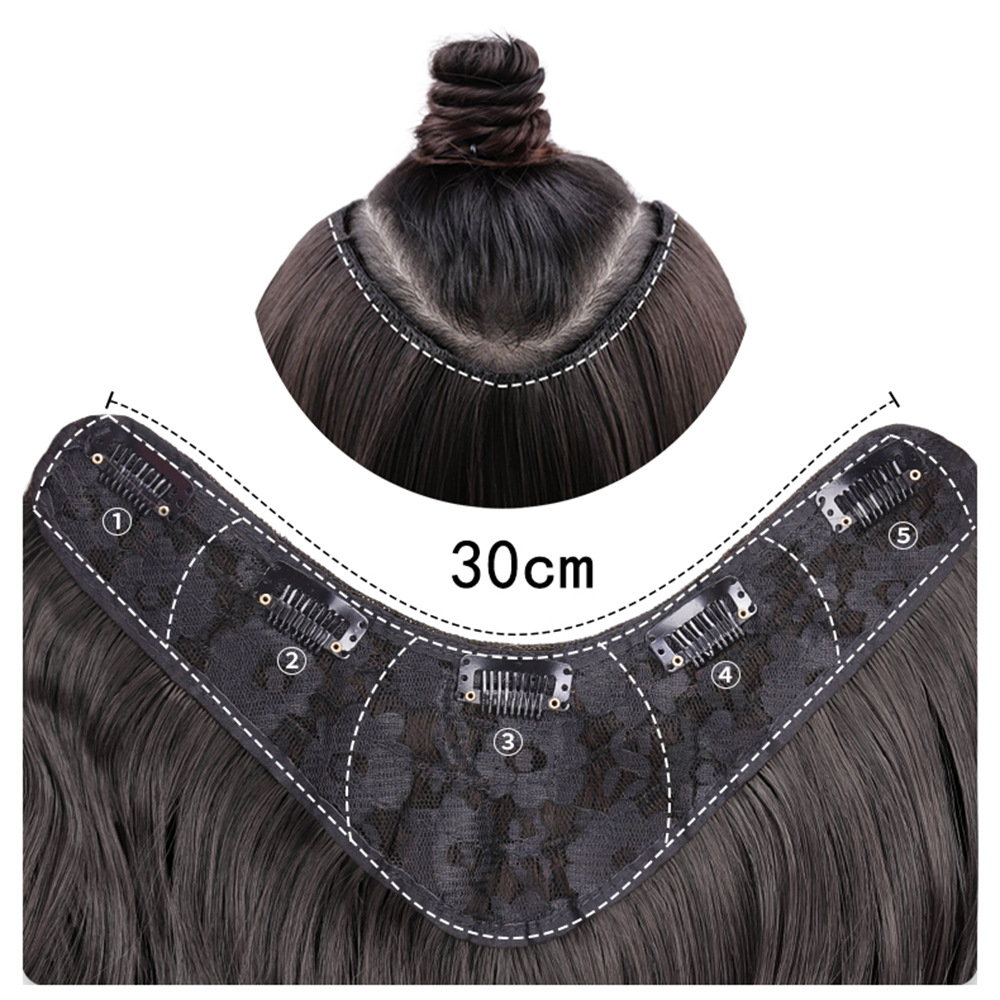 Synthetic Blonde Clip on in Hair Extensions Curly Hairpieces Heat Resistant Natural Fake Hair For Women