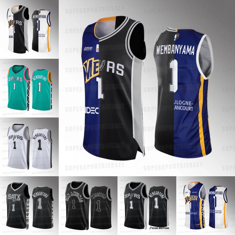 1 Victor Wembanyama " Spur" Basketball Jerseys Metropolitans Split Jersey 100% Stitched Men Women Youth, White 2
1 Victor Wembanyama " Spur" Basketball Jerseys Metropolitans Split Jersey 100% Stitched Men Women Youth, White 2