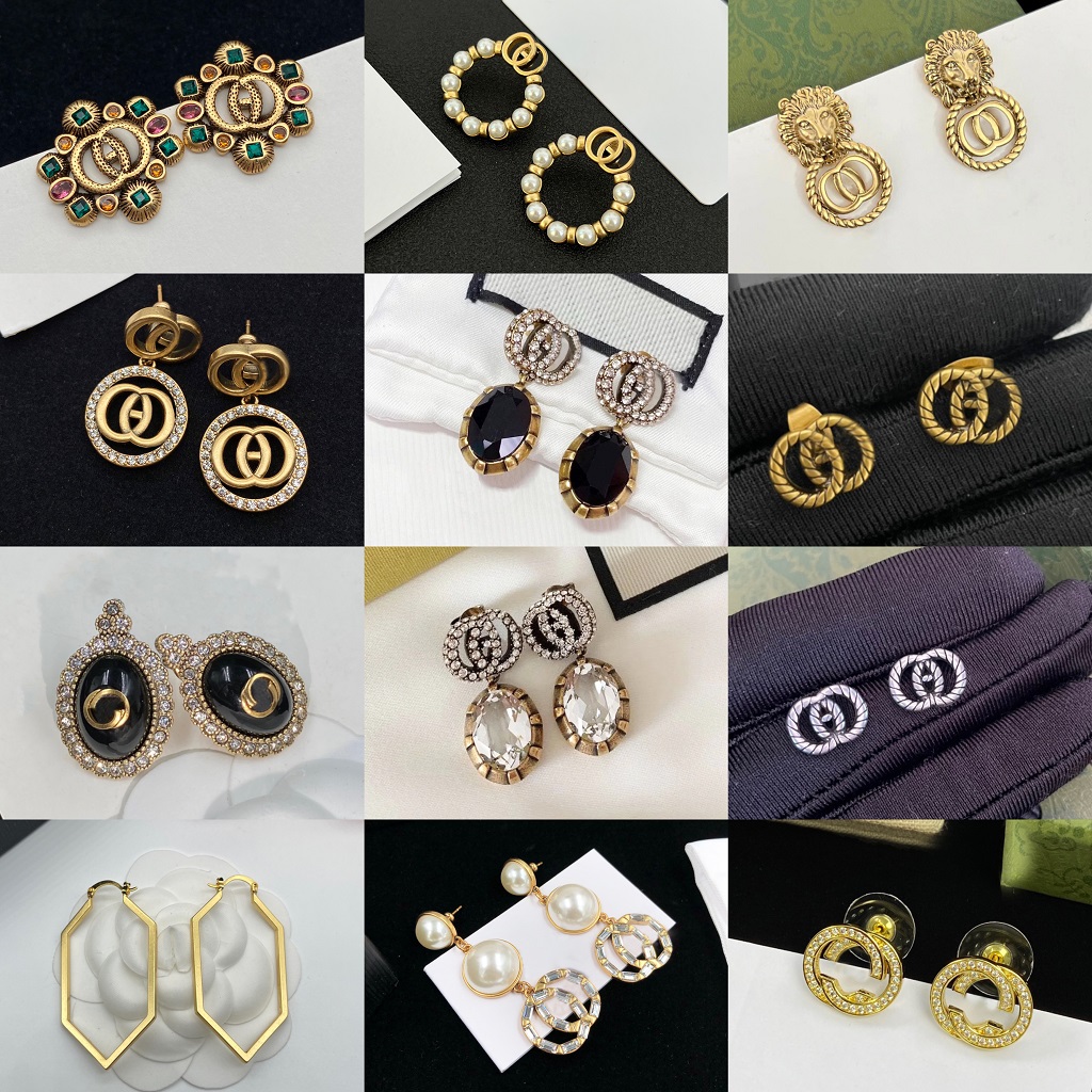 Earrings Designer Luxury Women Fashion Earrings Designer Vintage Letter G Studs Top Quality Engagement Earring For Lady Wholesale
Earrings Designer Luxury Women Fashion Earrings Designer Vintage Letter G Studs Top Quality Engagement Earring For Lady Wholesale