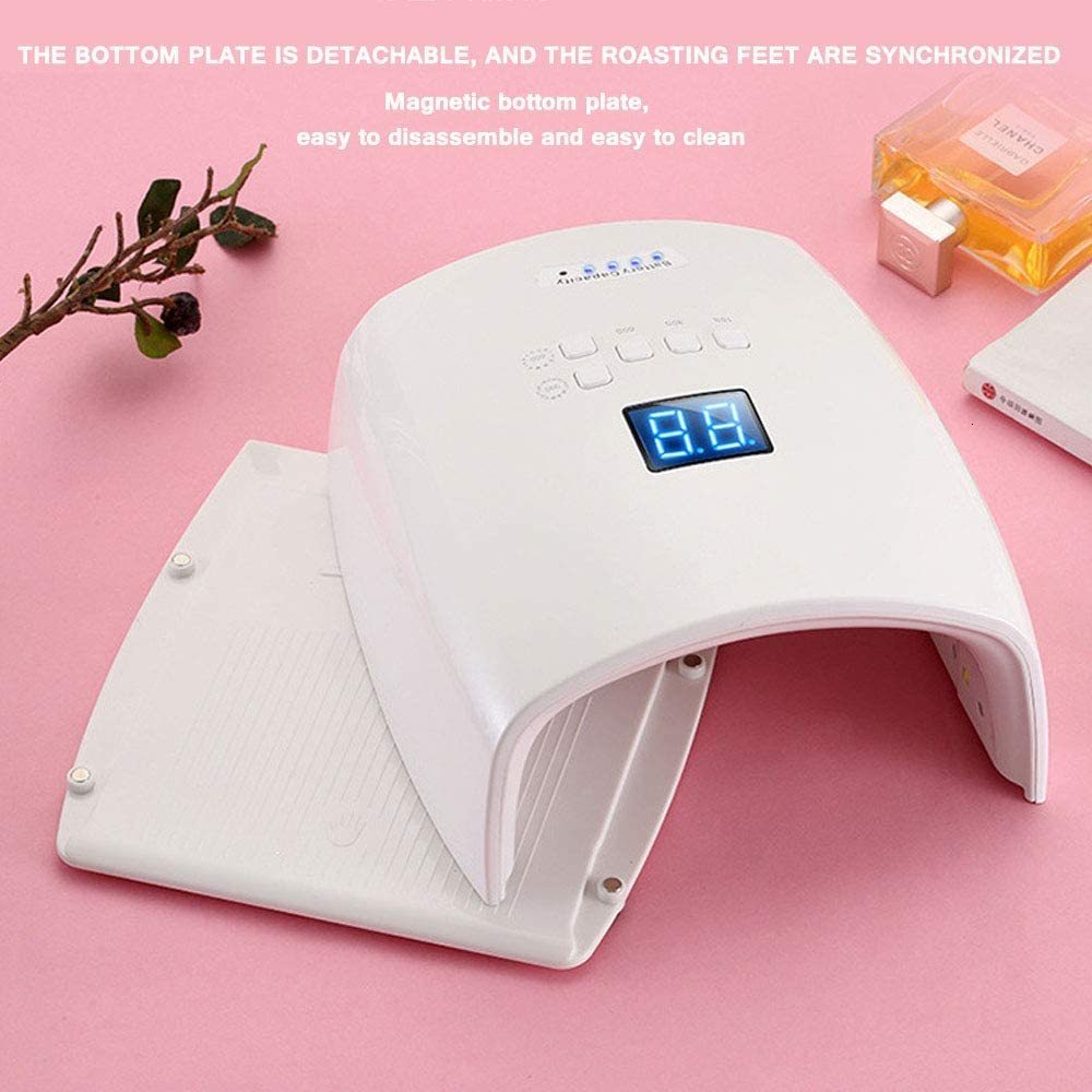 Nail Dryers Built-in Battery 30LEDs Nail UV Lamp Rechargeable Wireless Gel Polish Dryer Professional Manicure Light Cordless Nail Art Tools 230520