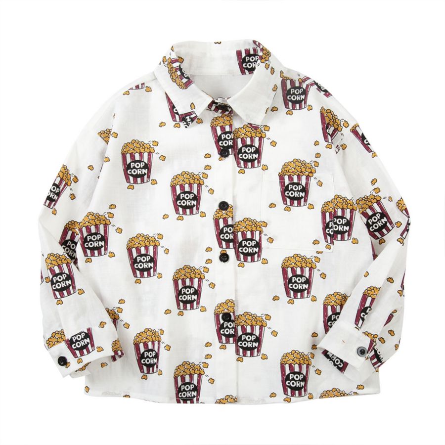 Spring and Autumn Children's Shirts Casual Boys' Clothing Loose White Top Coat Lapel Watermark Design Fashion High Quality Baby 2 to 12 Years Old
Spring and Autumn Children's Shirts Casual Boys' Clothing Loose White Top Coat Lapel Watermark Design Fashion High Quality Baby 2 to 12 Years Old