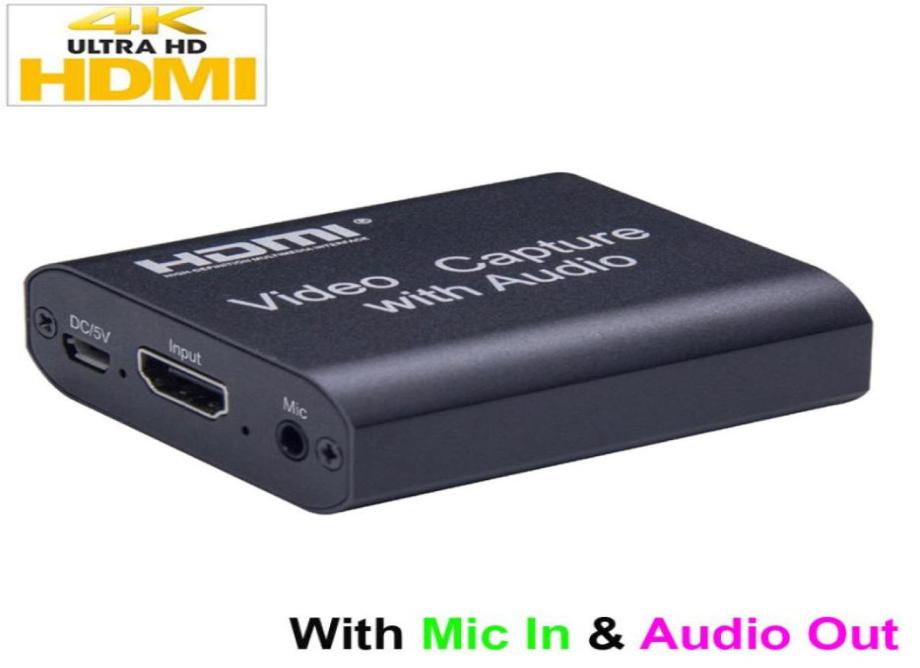 4K HD Capture Card With Audio out 4K 1080P USB 20 Mic In Audio out Video Capture Device Game Record Live Streaming Box7970347
4K HD Capture Card With Audio out 4K 1080P USB 20 Mic In Audio out Video Capture Device Game Record Live Streaming Box7970347