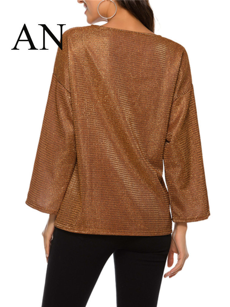 Women's TShirt Spring Loose Round Neck Blouse Sequined Short Sleeve Tshirt Women's Blouse Ladies' Casual Sports Tshirt All Neon Store C