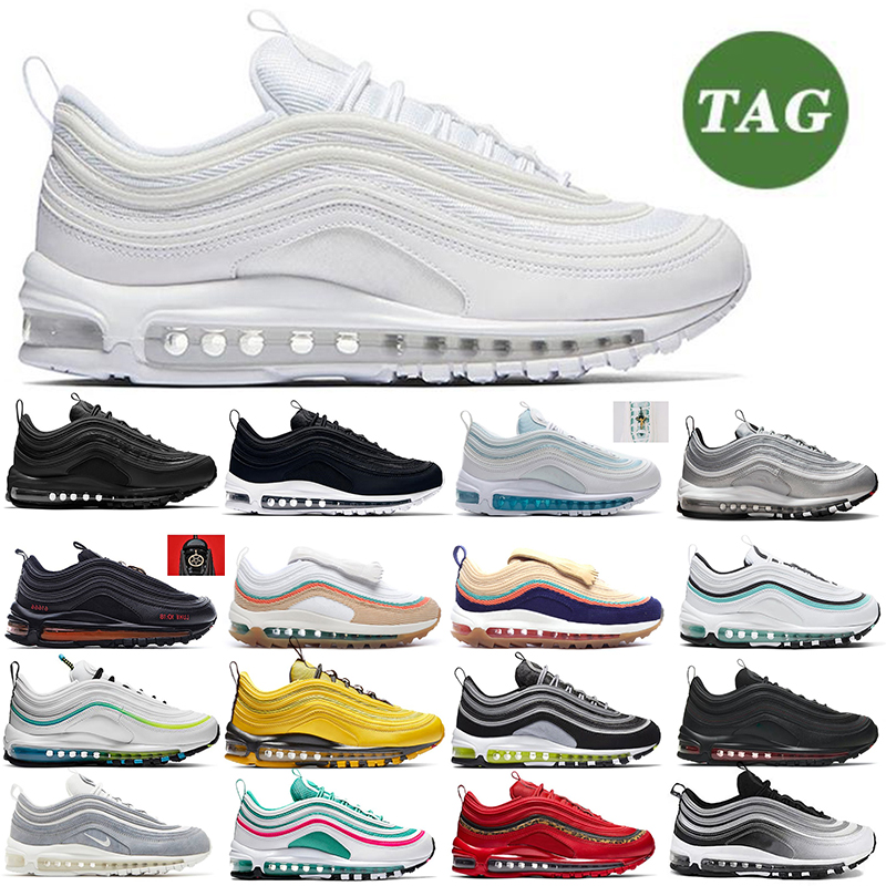 2023 designer shoes running shoe 97 97s Triple Black White Sean' Wot herspoon Silver Bullet Jesus Shoes Pine Green Reflective Bred Worldwid Red mens trainers, 31
2023 designer shoes running shoe 97 97s Triple Black White Sean' Wot herspoon Silver Bullet Jesus Shoes Pine Green Reflective Bred Worldwid Red mens trainers, 31