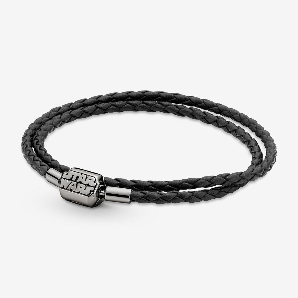 Bangle Moments SW Clasp Double Black Leather Bracelet For Women Fit European Pandora Charm Beads Jewelry
Bangle Moments SW Clasp Double Black Leather Bracelet For Women Fit European Pandora Charm Beads Jewelry