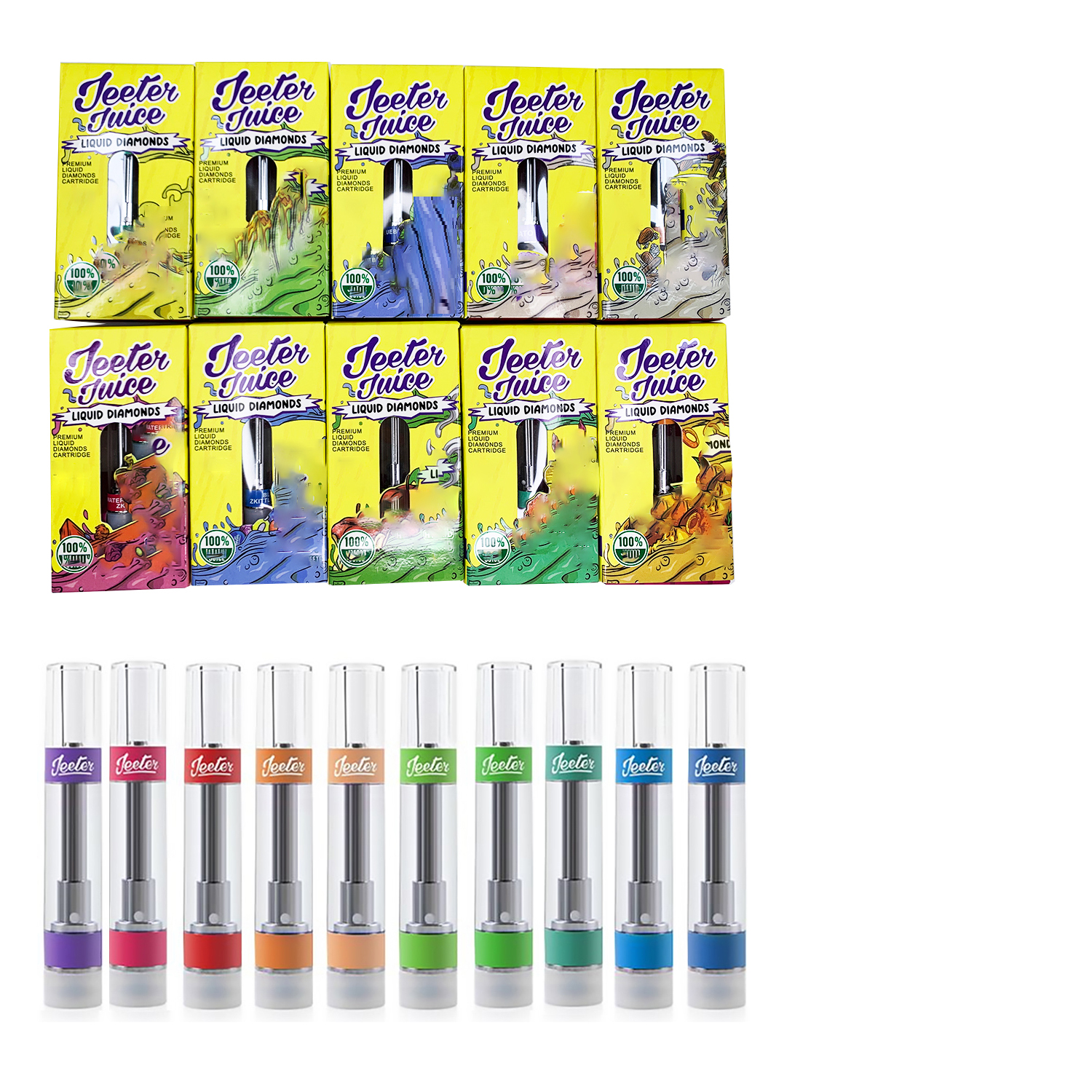 Jeeter Juice Carts Vape Atomizers E Cigarettes Liquid Diamonds Cartridges 10 Strains 0.8ml 1.0ml empty thick oil vaporizer 510 ceramic coil carts with packaging
Jeeter Juice Carts Vape Atomizers E Cigarettes Liquid Diamonds Cartridges 10 Strains 0.8ml 1.0ml empty thick oil vaporizer 510 ceramic coil carts with packaging