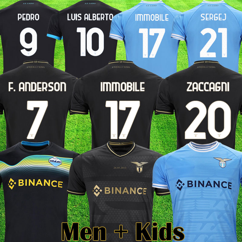 22 23 Lazio soccer jerseys SERGEJ 2023 LAZ anniversary football shirt 10th PEDRO LUIS ALBERTO IMMOBILE Men Kids kits maglia da calcio, League home
22 23 Lazio soccer jerseys SERGEJ 2023 LAZ anniversary football shirt 10th PEDRO LUIS ALBERTO IMMOBILE Men Kids kits maglia da calcio, League home