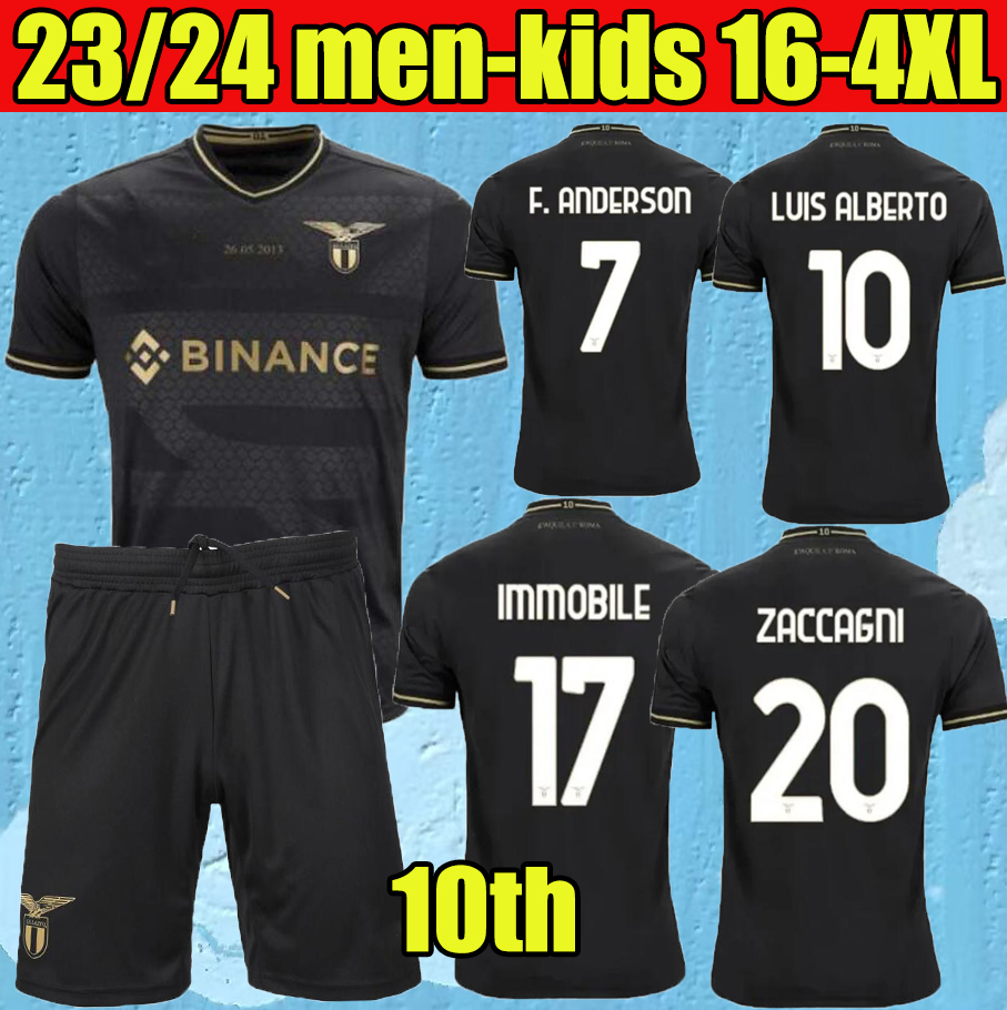 23 Lazio soccer jerseys 10TH 2023 Lazio anniversary football shirt PEDRO Black LUIS ALBERTO IMMOBILE SERGEJ Men Kids kits maillot maglia da calcio, Player
23 Lazio soccer jerseys 10TH 2023 Lazio anniversary football shirt PEDRO Black LUIS ALBERTO IMMOBILE SERGEJ Men Kids kits maillot maglia da calcio, Player
