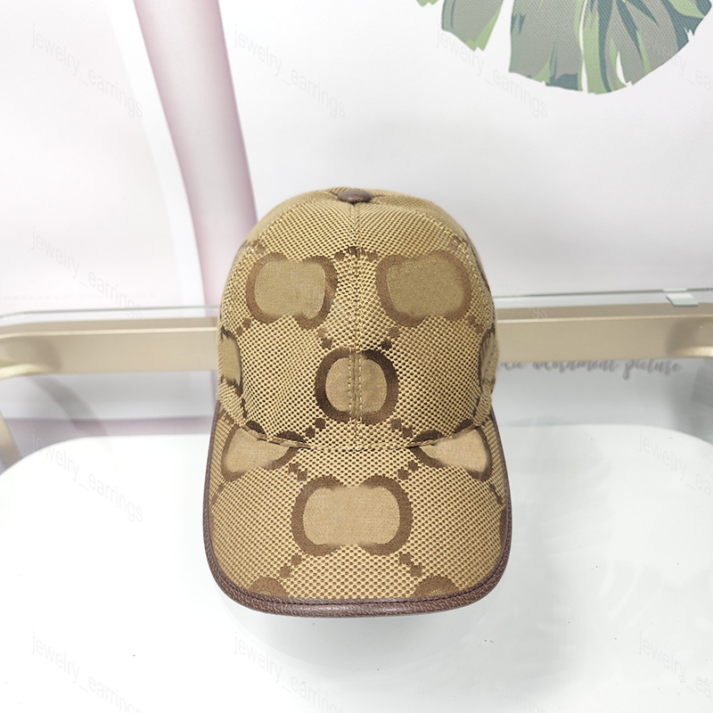 Brown Designer Canvas Baseball Hat for Men Women Embroidery Casquette Jumbo Fitted Hats Big Size Letter Fashion Casual Mens Designers SunHats Ball Caps