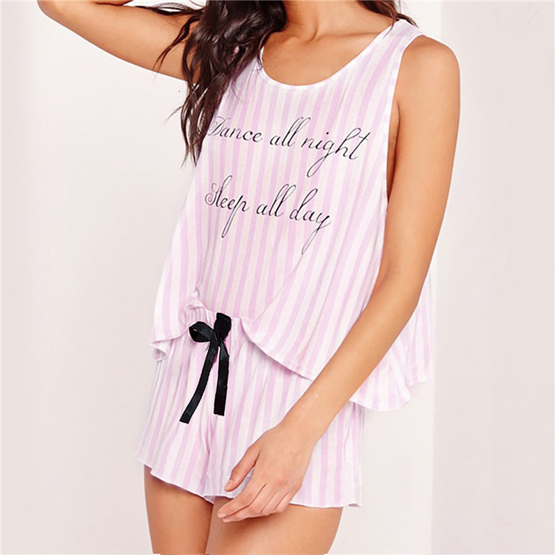 Women's Sleepwear Women's pajamas Summer pure cotton pajama set Tank top Mini underwear set Soft sleeveless pajamas 230520