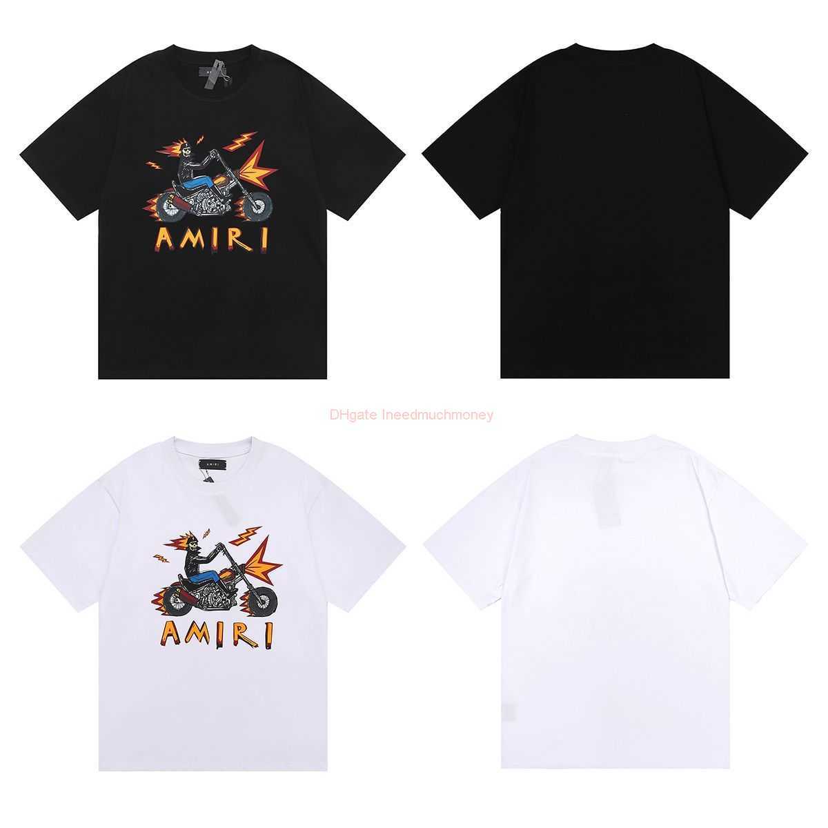 Designer Fashion Clothing Amires Tees Am Tshirt Amies New Motorcycle Skull Evil Spirit Knight Print High Quality Cotton Double Yarn Short Sleeve Tshirt Luxury Casua, Black fh917
Designer Fashion Clothing Amires Tees Am Tshirt Amies New Motorcycle Skull Evil Spirit Knight Print High Quality Cotton Double Yarn Short Sleeve Tshirt Luxury Casua, Black fh917