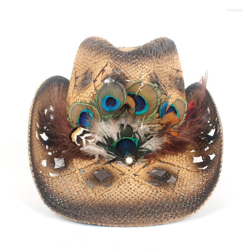 Berets Women Straw Hollow Western Cowboy Hat Lady Handmade Peacock Feather Sombrero Hombre Beach Cowgirl Jazz Sun Size 56-58CMBerets Pros22, White
Berets Women Straw Hollow Western Cowboy Hat Lady Handmade Peacock Feather Sombrero Hombre Beach Cowgirl Jazz Sun Size 56-58CMBerets Pros22, White