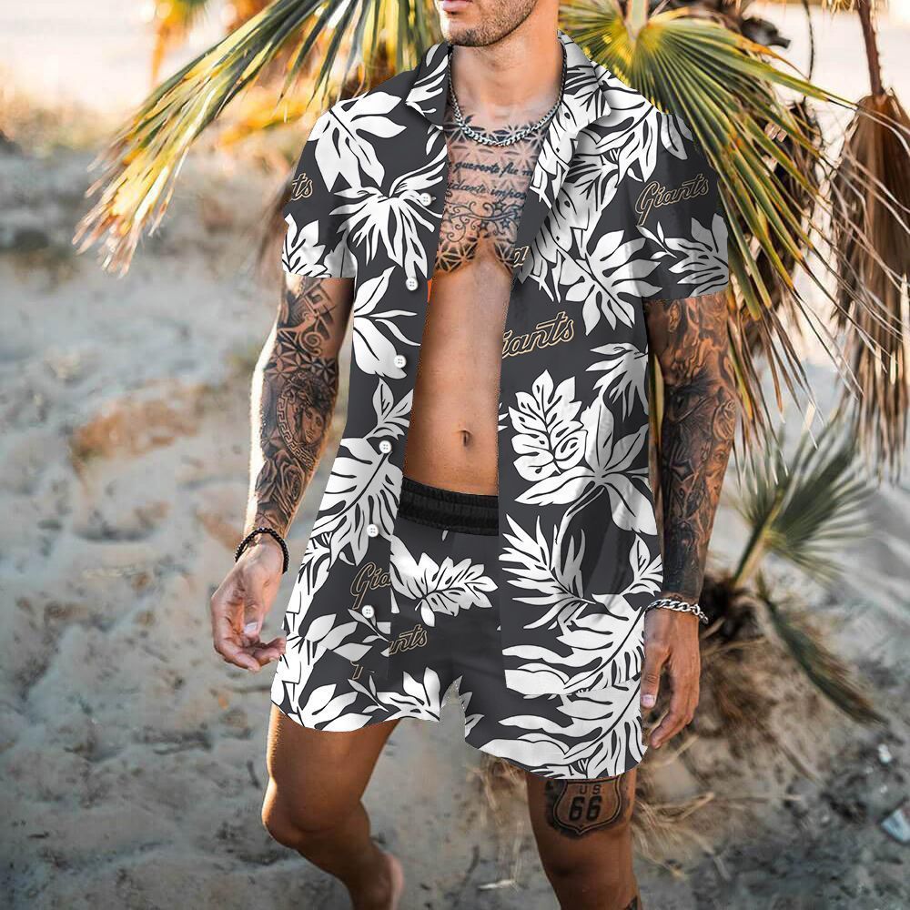 Men's Tracksuits 2023 Men Sets Leaf Plant 3D Lapel Short Sleeve Casual Shirt Beach Shorts Summer Streetwear Vacation Hawaiian Suits S4XL 230520