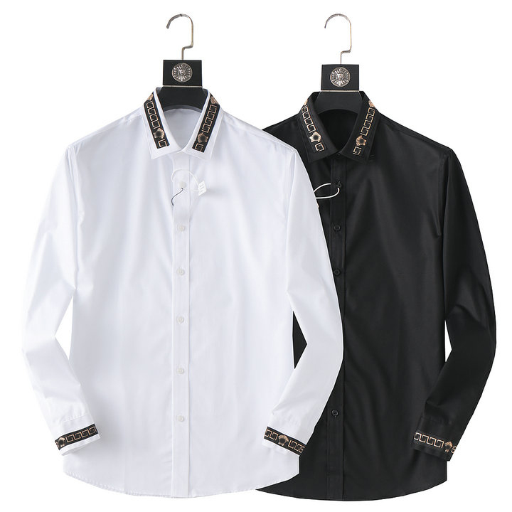 2023 spring embroidered black shirt men's long-sleeved senior sense luxury large size casual shirt high-end tide brand inch shirt 
2023 spring embroidered black shirt men's long-sleeved senior sense luxury large size casual shirt high-end tide brand inch shirt