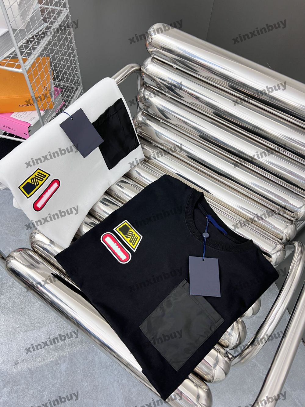 xinxinbuy Men designer Tee t shirt 23ss Nylon pocket print pattern short sleeve cotton women black white blue purple S-XL
xinxinbuy Men designer Tee t shirt 23ss Nylon pocket print pattern short sleeve cotton women black white blue purple S-XL