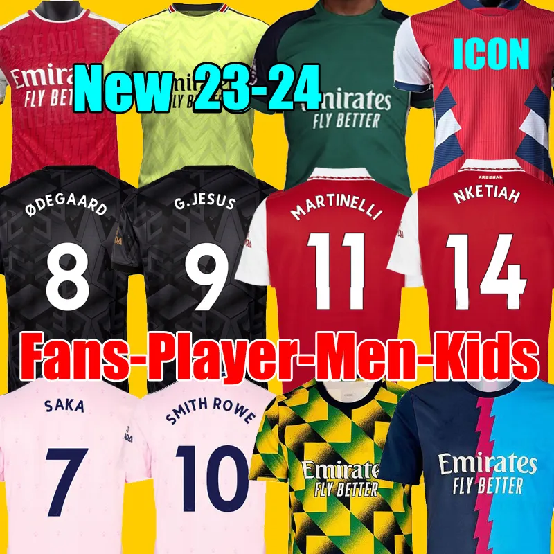 SMITH ROWE G.JESUS SAKA soccer jerseys SALIBA 22 23 24 Fans Player version ODEGAARD MARTINELLI JORGINHO 2022 2023 2024 football kits shirt Men Kids boys sets uniforms, 2023 3rd player
SMITH ROWE G.JESUS SAKA soccer jerseys SALIBA 22 23 24 Fans Player version ODEGAARD MARTINELLI JORGINHO 2022 2023 2024 football kits shirt Men Kids boys sets uniforms, 2023 3rd player