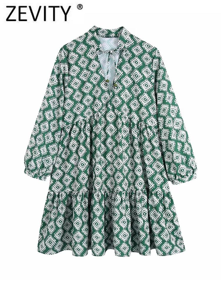 Dresses Zevity Women Vintage Geometric Print Loose Mini Shirt Dress Female Chic Lace Up Hem Pleat Ruffles Casual Vestidos DS950, Bb ds950
Dresses Zevity Women Vintage Geometric Print Loose Mini Shirt Dress Female Chic Lace Up Hem Pleat Ruffles Casual Vestidos DS950, Bb ds950