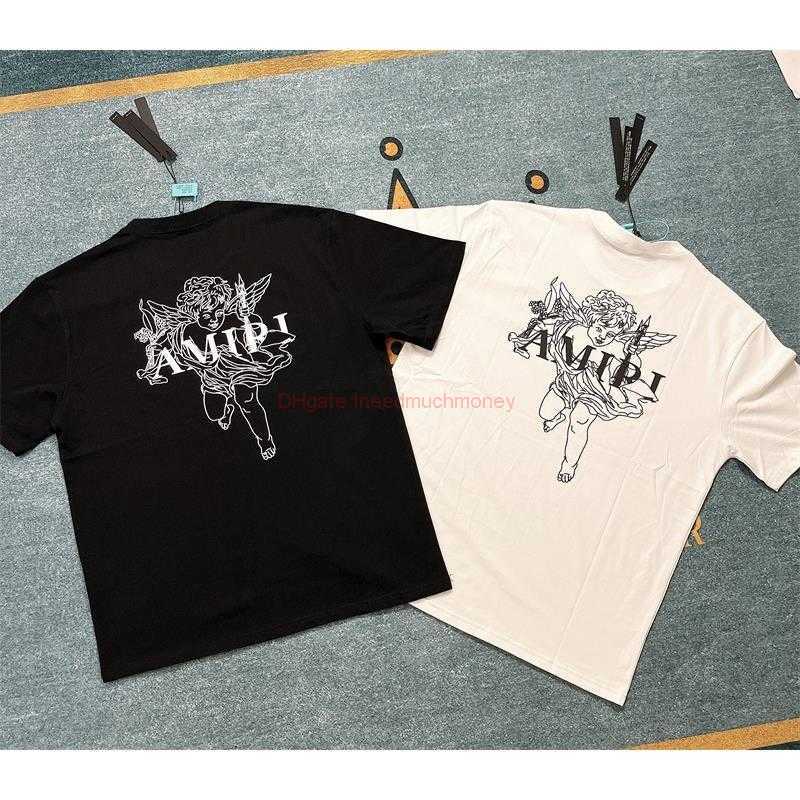 Designer Fashion Clothing Amires Tees Am Tshirt High Quality Amies 23ss High Street Cupid Angel Foam Print Unisex Loose Short Sleeve Tshirt Summer Luxury Casual Tops, White
Designer Fashion Clothing Amires Tees Am Tshirt High Quality Amies 23ss High Street Cupid Angel Foam Print Unisex Loose Short Sleeve Tshirt Summer Luxury Casual Tops, White