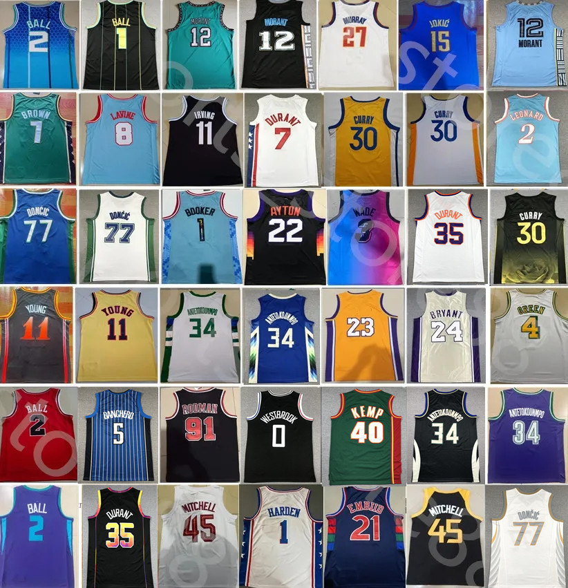 Basketball Ja Morant Jersey Stephen Curry LaMelo Ball Lillard Trae Young Zach LaVine Devin Booker Kevin Durant Luka Doncic Antetokounmpo Joel Embiid Harden ourant, Colour 3
Basketball Ja Morant Jersey Stephen Curry LaMelo Ball Lillard Trae Young Zach LaVine Devin Booker Kevin Durant Luka Doncic Antetokounmpo Joel Embiid Harden ourant, Colour 3