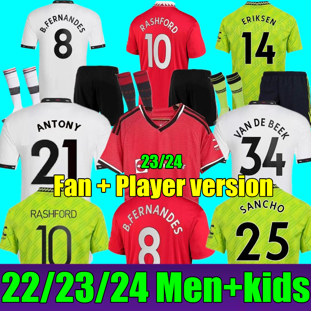 SANCHO 22 23 24 soccer jerseys Antony Martinez RASHFORD Casemiro Eriksen 2023 2024 football shirt fans player MANS UTDs MARTIAL B. FERNANDES MANCHESTERS men kids kit, 22/23 women 3rd
SANCHO 22 23 24 soccer jerseys Antony Martinez RASHFORD Casemiro Eriksen 2023 2024 football shirt fans player MANS UTDs MARTIAL B. FERNANDES MANCHESTERS men kids kit, 22/23 women 3rd