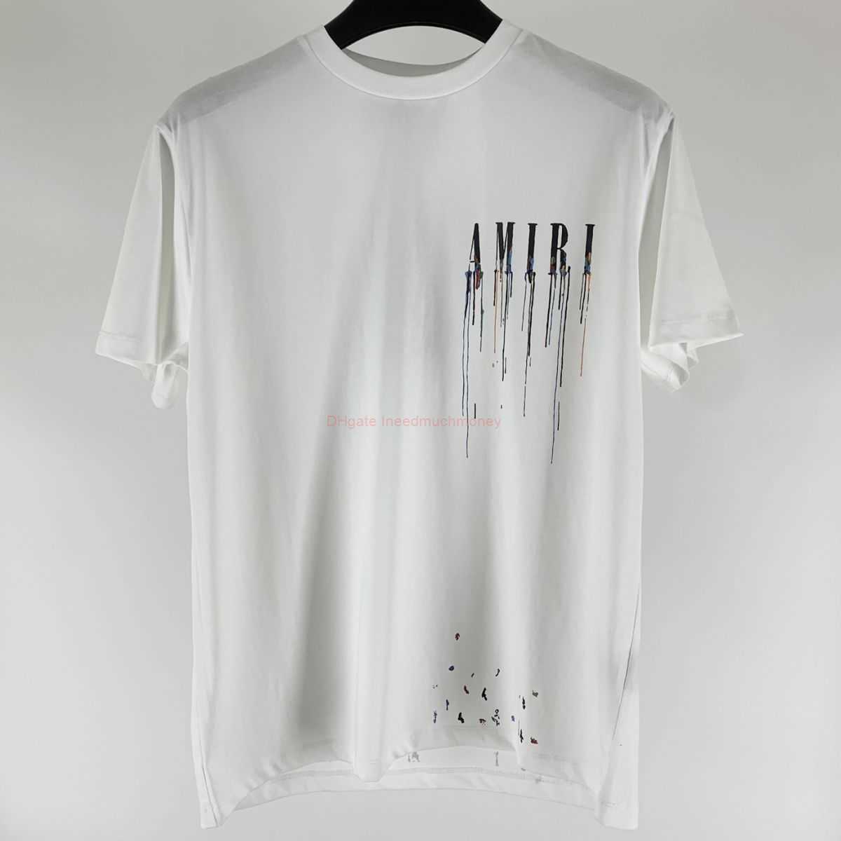 Designer Fashion Clothing Amires Tees Am Tshirt 22ss Trendy New Amies Colorful Fluid Speckle Printing Couple Style Casual Fashion Black White Short Sleeves Luxury C
Designer Fashion Clothing Amires Tees Am Tshirt 22ss Trendy New Amies Colorful Fluid Speckle Printing Couple Style Casual Fashion Black White Short Sleeves Luxury C