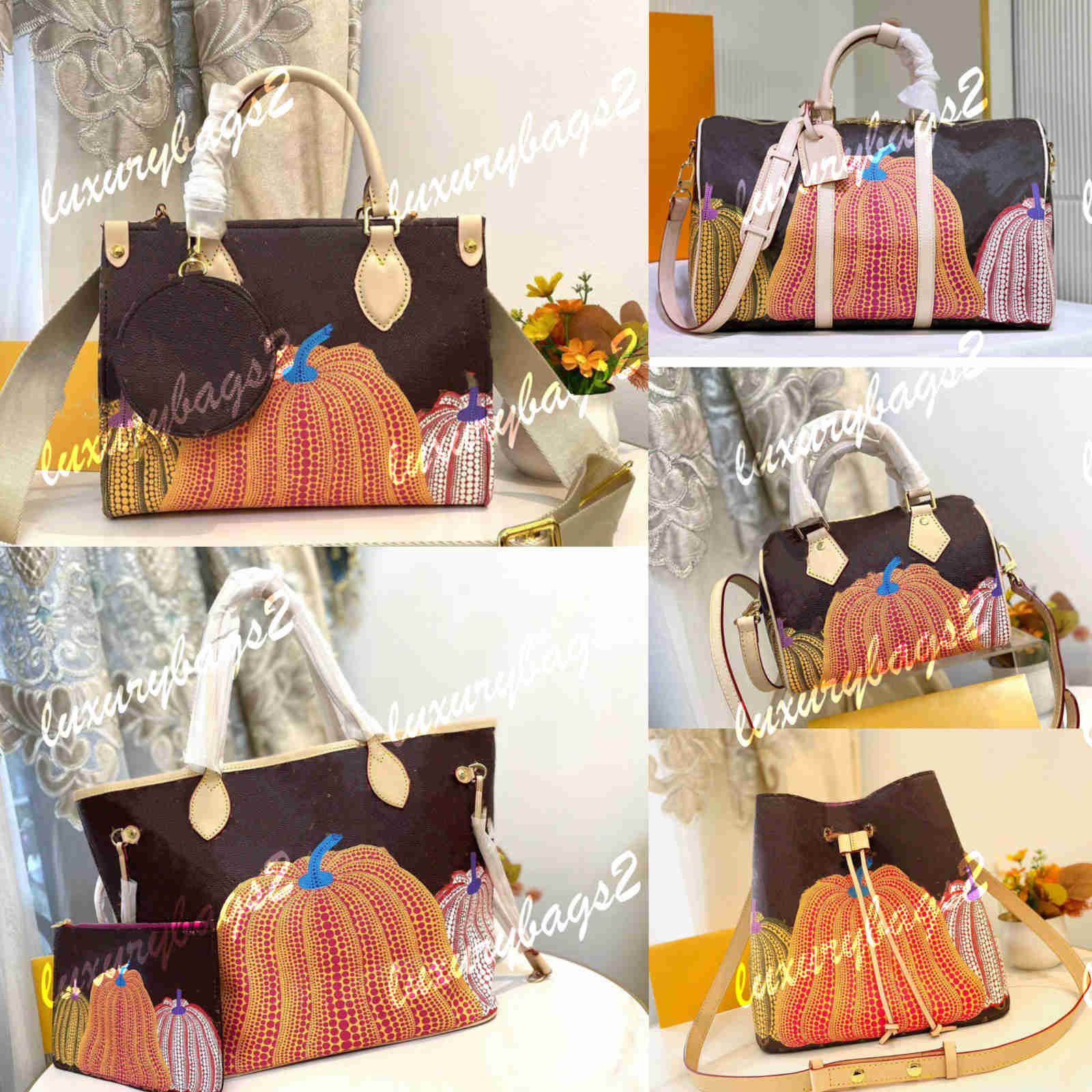Onthego Men Keepall Shopping Tote Bag YK Pumpkin Print Large Totes Bags Designer Women Speedy 20 M46466 M46469 M46471 Luxurys Handbags Bucket, Onthego--34cm
Onthego Men Keepall Shopping Tote Bag YK Pumpkin Print Large Totes Bags Designer Women Speedy 20 M46466 M46469 M46471 Luxurys Handbags Bucket, Onthego--34cm