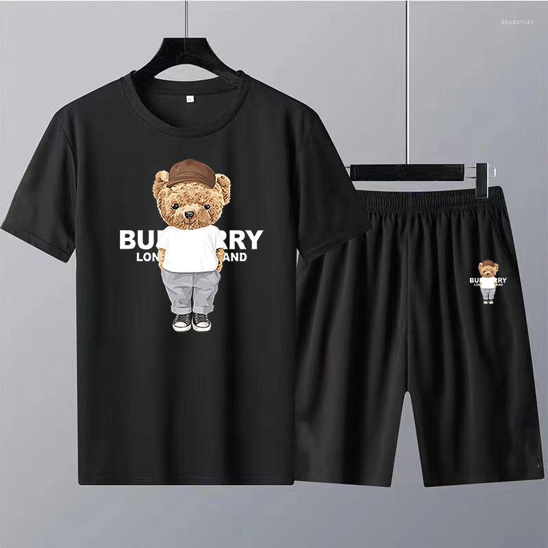 Men' Tracksuits Summer Fashion Men Cotton Short Sets Anime Bear Graphic Trend Sportwears 2 Piece Suits Streetwear Unisex Outfits, 20
Men' Tracksuits Summer Fashion Men Cotton Short Sets Anime Bear Graphic Trend Sportwears 2 Piece Suits Streetwear Unisex Outfits, 20