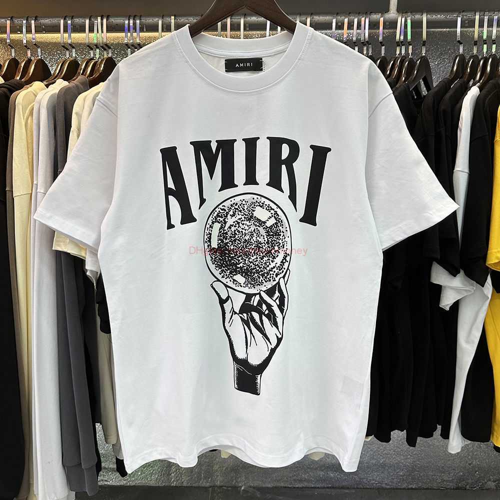 Designer Fashion Clothing Amires Tees Am Tshirt Beautiful Luxurious Amies Crystal Ball Printed Highquality 230g Double Yarn Cotton Casual Short Sleeved Tshirts fo, White fh926
Designer Fashion Clothing Amires Tees Am Tshirt Beautiful Luxurious Amies Crystal Ball Printed Highquality 230g Double Yarn Cotton Casual Short Sleeved Tshirts fo, White fh926
