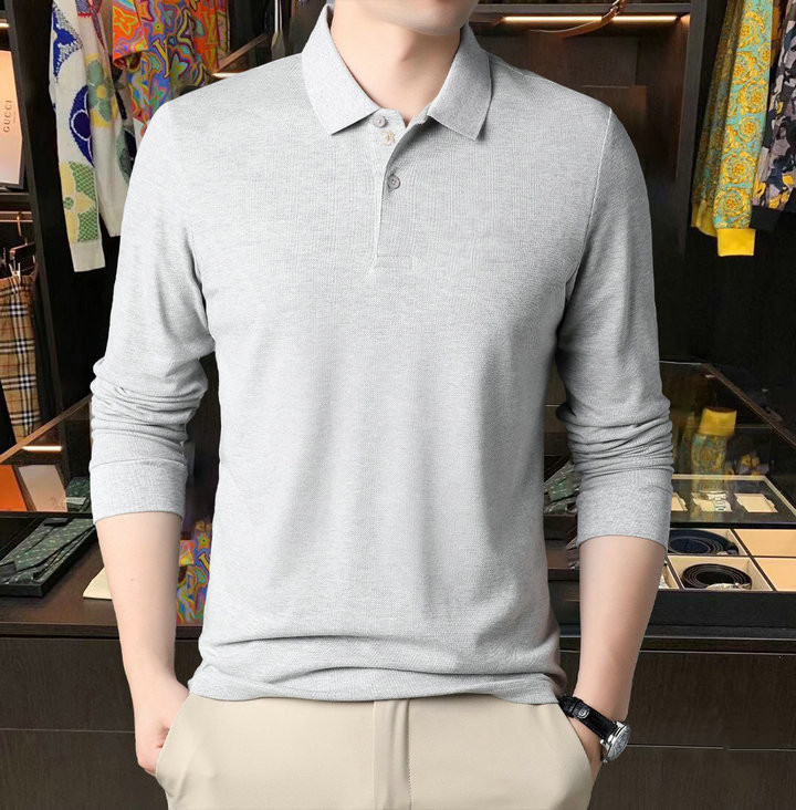 Designer new workplace formal long-sleeved poloT Shirt Luxury fashion casual solid color striped breathable lapel polo multi-color M-3XLHSC HA2E, Style5
Designer new workplace formal long-sleeved poloT Shirt Luxury fashion casual solid color striped breathable lapel polo multi-color M-3XLHSC HA2E, Style5