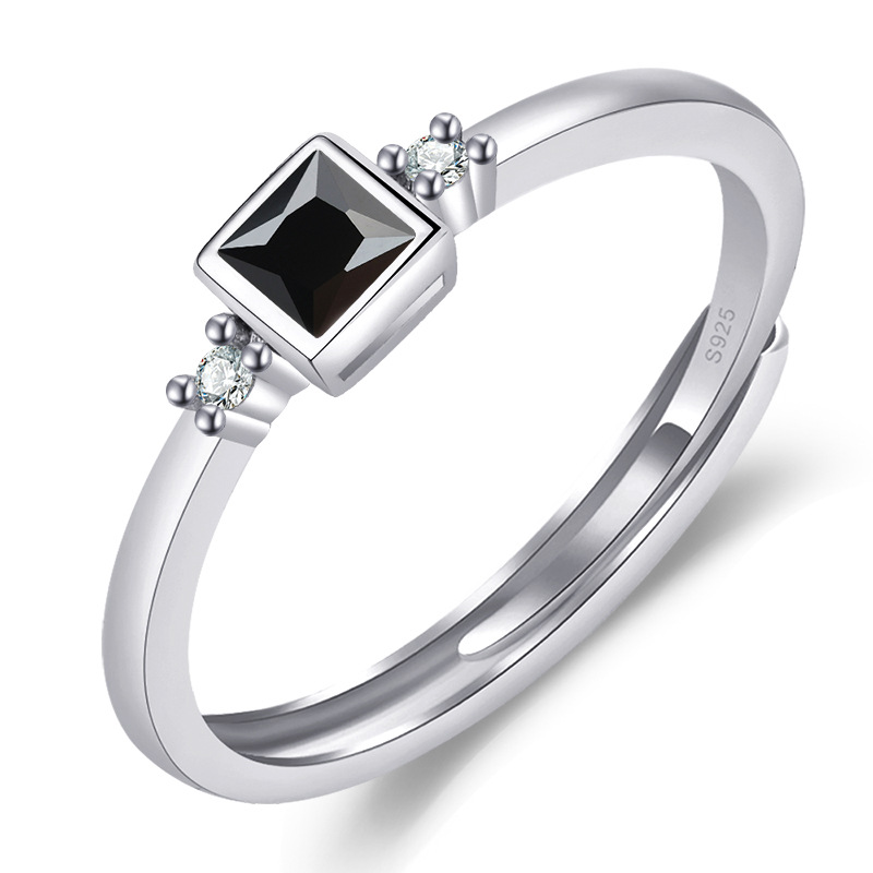 Solitaire Ring for Women Black Cubic Zirconia Adjustable Rings Jewelry
Solitaire Ring for Women Black Cubic Zirconia Adjustable Rings Jewelry