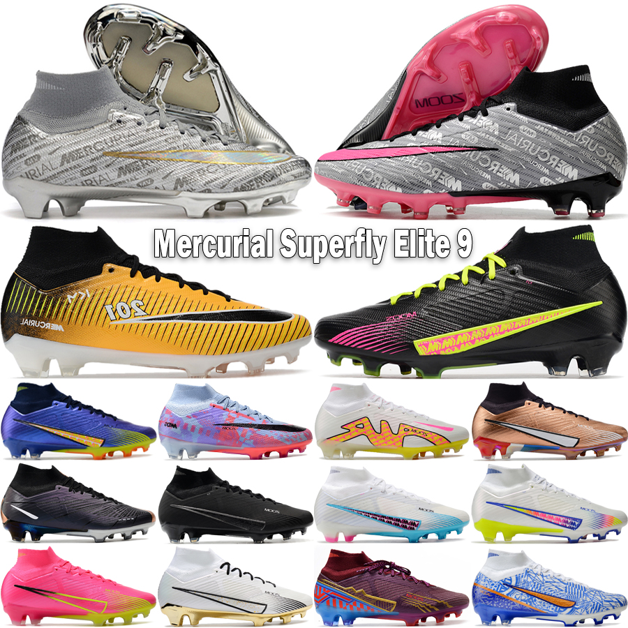 Mercurial Superfly Elite 9 FG Men Soccer Shoes IX Generation Metallic Silver 25th Anniversary Dream Speed 6 Luminous Pack Outdoor Football Cleats Size 39-45, #04
Mercurial Superfly Elite 9 FG Men Soccer Shoes IX Generation Metallic Silver 25th Anniversary Dream Speed 6 Luminous Pack Outdoor Football Cleats Size 39-45, #04