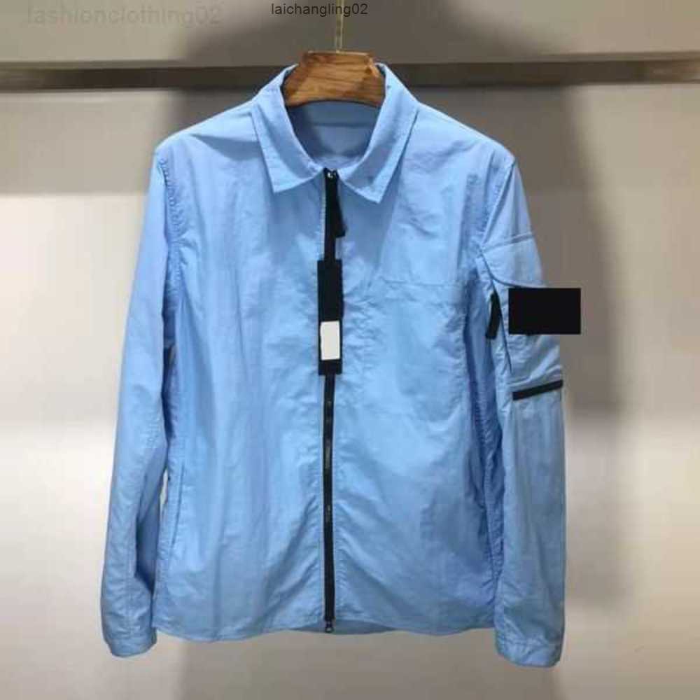 Vestes pour hommes Topstoney Designer Wire Armband Island Light Trench Coat Tide Stone Top2v4ucuax