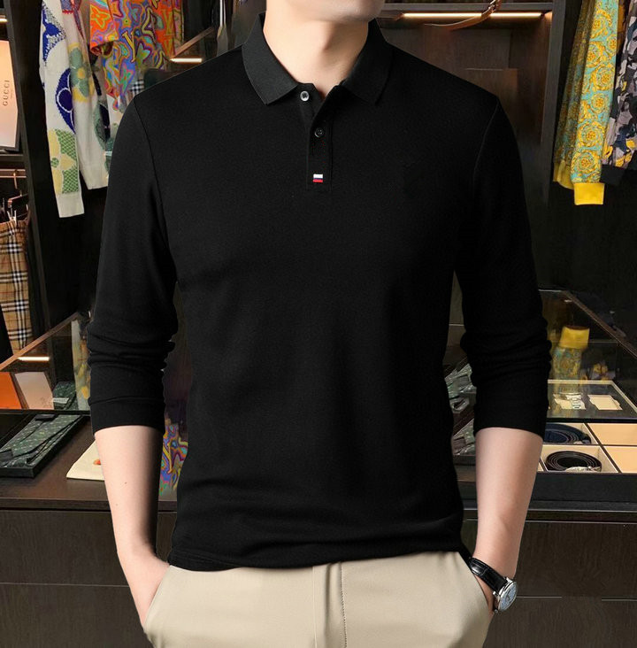 Designer new workplace formal long-sleeved poloT Shirt Luxury fashion casual solid color striped breathable lapel polo multi-color M-3XLHSC N38T, Style8
Designer new workplace formal long-sleeved poloT Shirt Luxury fashion casual solid color striped breathable lapel polo multi-color M-3XLHSC N38T, Style8