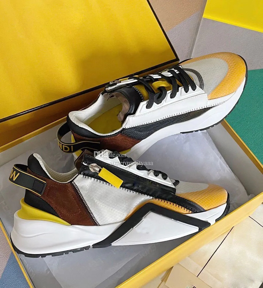 2023 Top Luxury Men Flow Trainers Shoes Low Top Sneakers Rubber Sole Fabric Man Patent Leather Zip Side Sports Men's Wholesale Footwear EU38-46
2023 Top Luxury Men Flow Trainers Shoes Low Top Sneakers Rubber Sole Fabric Man Patent Leather Zip Side Sports Men's Wholesale Footwear EU38-46