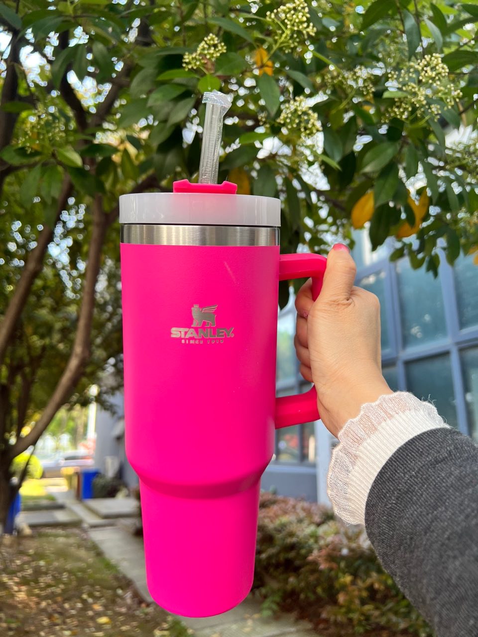 With Logo White Pink Stanley Cups 40oz Mug Tumbler With Handle Insulated Tumblers Lids Straw Stainless Steel Coffee Termos Cup GJ0522, Multi-color
With Logo White Pink Stanley Cups 40oz Mug Tumbler With Handle Insulated Tumblers Lids Straw Stainless Steel Coffee Termos Cup GJ0522, Multi-color