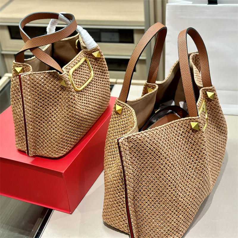Women Casual Totes Designers Trendy Vintage RAFFIA Cross Body Bag Luxurys Brands Fashion Golden Letters Shoulder Bags Handbags, Browm(26*18cm)
Women Casual Totes Designers Trendy Vintage RAFFIA Cross Body Bag Luxurys Brands Fashion Golden Letters Shoulder Bags Handbags, Browm(26*18cm)
