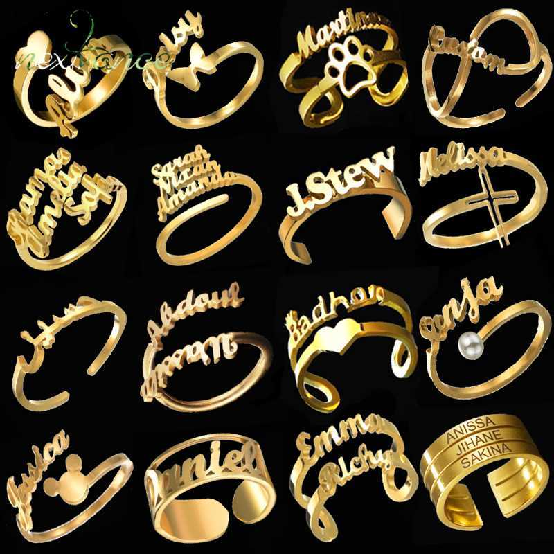 Band Rings Nextvance Custom Personalized Stainless Steel Name Rings for Women Customized Adjustable Heart Wedding Ring Couples Jewelry J230522
Band Rings Nextvance Custom Personalized Stainless Steel Name Rings for Women Customized Adjustable Heart Wedding Ring Couples Jewelry J230522