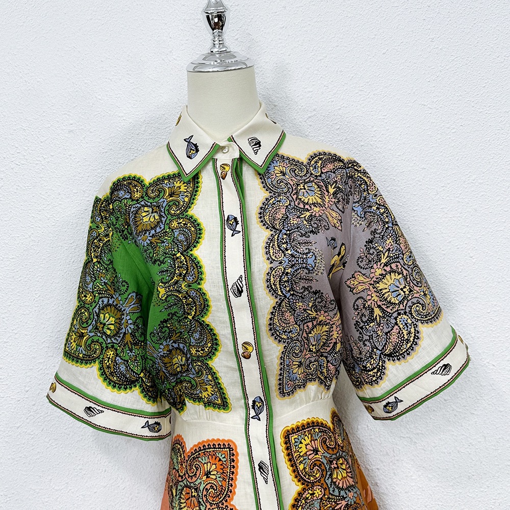 2023 Designer Dress, Robe, French Style, Celebrity, High end White Waistband Printed Shirt, Dress, Children, Customize
2023 Designer Dress, Robe, French Style, Celebrity, High end White Waistband Printed Shirt, Dress, Children, Customize